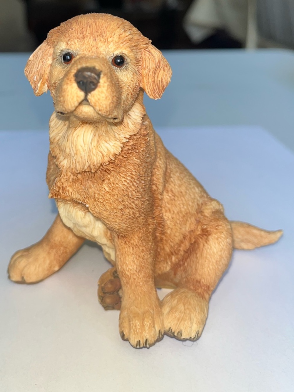 Country Artists Golden Retriever Puppy Figurine #01924 Hand Painted Resin Dog